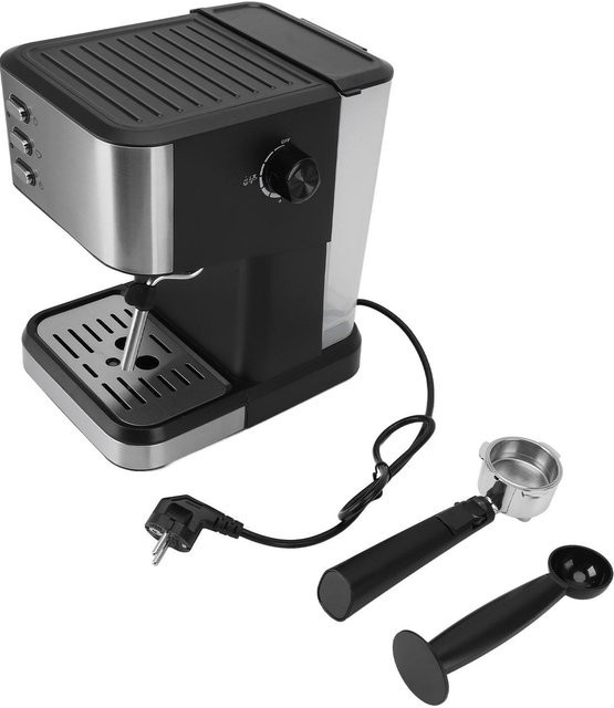 Aimo Halbautomatische Kaffeemaschine Professionell mit 20 Bar Druck, 1,5 l Wassertank, Schwarz - Bild 1