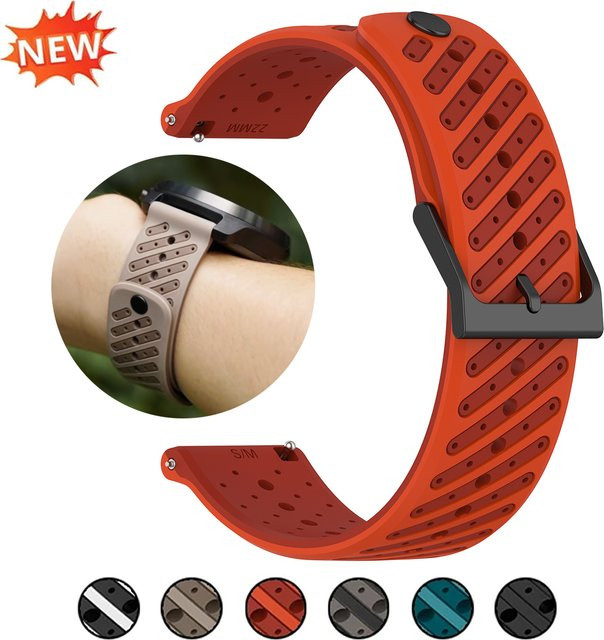 FancyWrist Uhrenarmband Silikon, Schwarz, Unisex, 22 mm - Bild 1