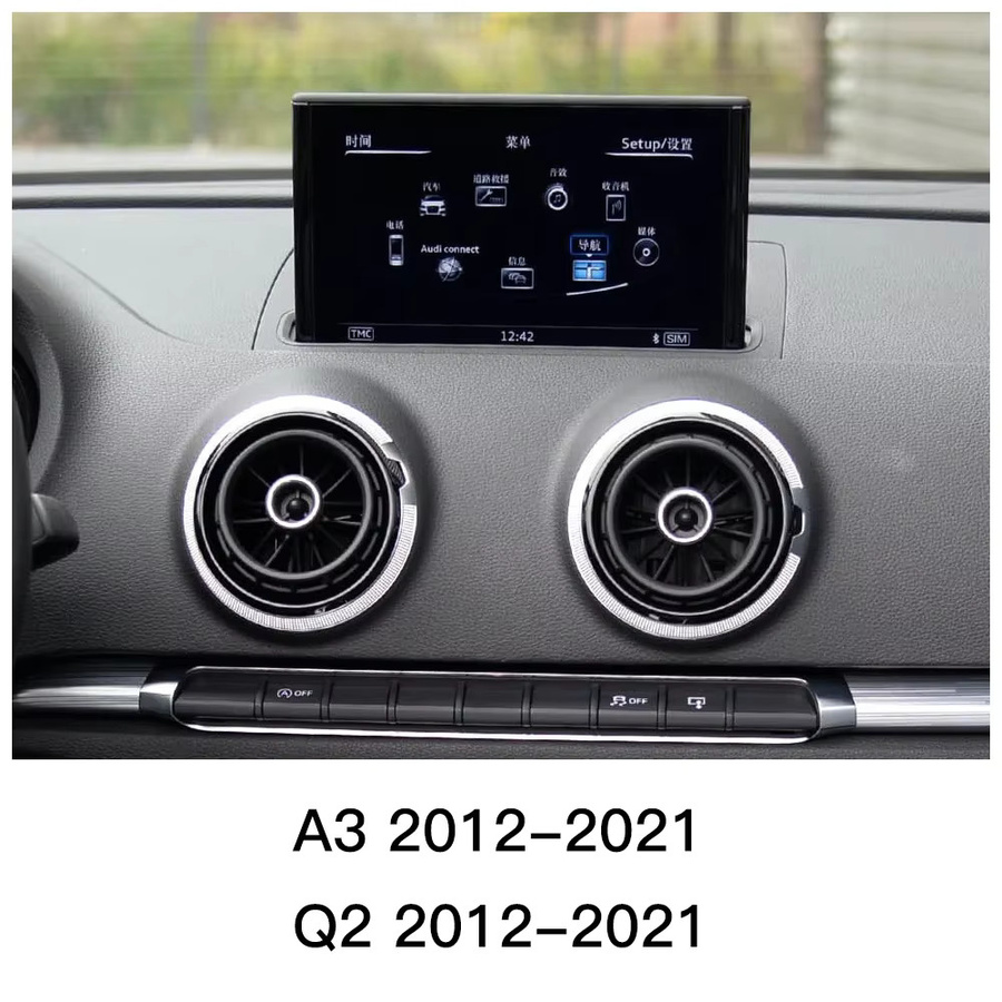 REEIIO Drahtloser CarPlay und Android Auto Adapter für Audi A3 8v (2013-2018) mit Mirror Link, AirPlay, Bluetooth, GPS Navigation und Kamera-Unterstützung in Grau - Bild 6