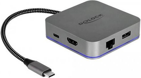 Delock USB-C Dockingstation mit HDMI und Ethernet in Grau (87742) - Bild 2
