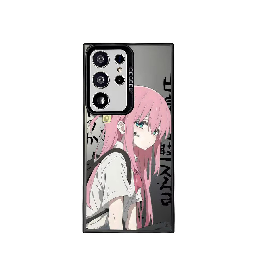 Anime Bocchi the Rock Handyhülle für Samsung Galaxy S25 S24 S23 S22 S21 Ultra Plus 5G, glänzende stoßfeste TPU-Abdeckung, Multicolour - Bild 5