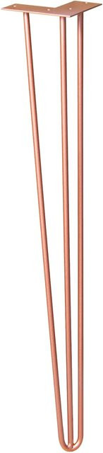 Wagner Möbelbein Hairpin aus Stahl in Pearl Brass Gold, Höhe: 71 cm - Bild 1