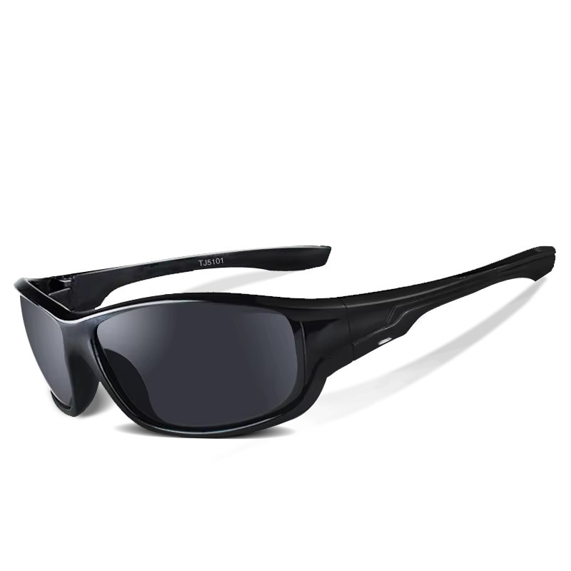 TAGION Kleine Sonnenbrille, Vollrand, Kunststoff, Unisex, schwarz, braun, polarisiert - Bild 2