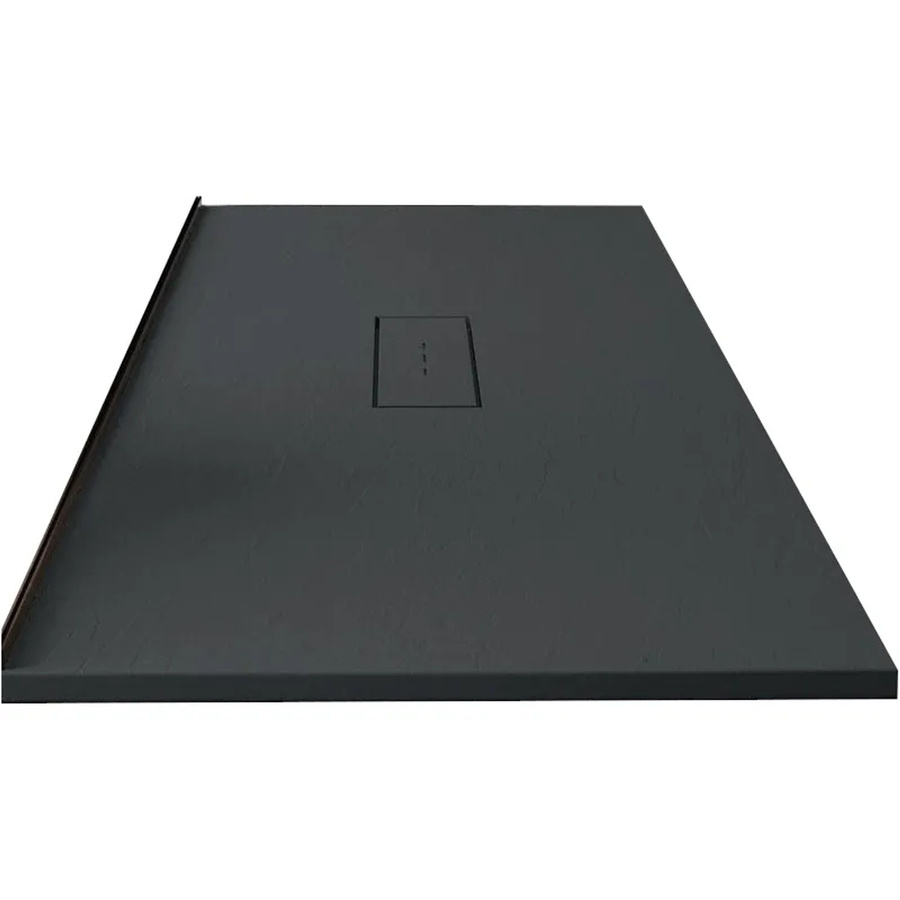 Stano Mineralguss Duschwanne Extra Flach in Anthrazit B/T: 200 x 90 cm - Bild 2