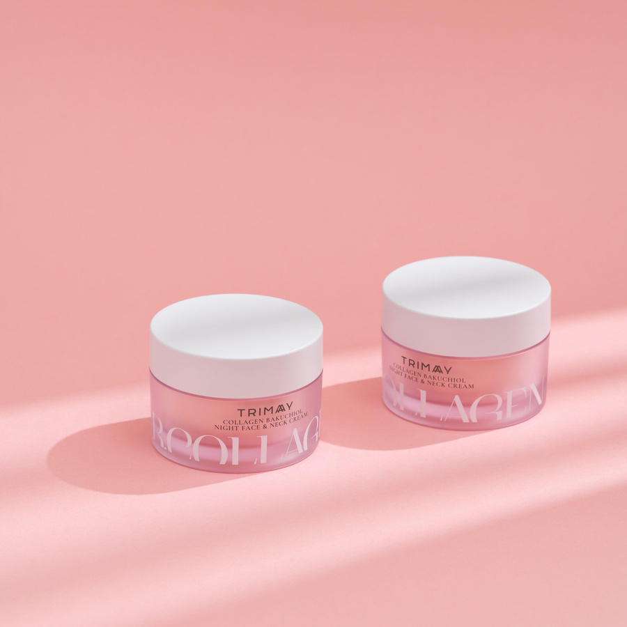 Trimay Collagen Bakuchiol Nachtcreme für Gesicht und Hals, Reife Haut - Bild 2