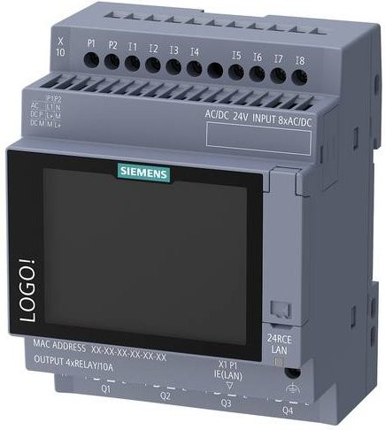 Siemens Logo! 9 SPS-Steuerungsmodul 9ED1052-1HB08-0BA3 in Grau, 24 V/DC - Bild 1