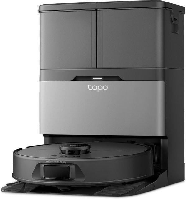 TP-Link Tapo RV50 Pro Omni Saug- und Wischroboter mit Station in Schwarz mit Laser-Navigation, App-Steuerung und Heißwasserreinigung - Bild 1