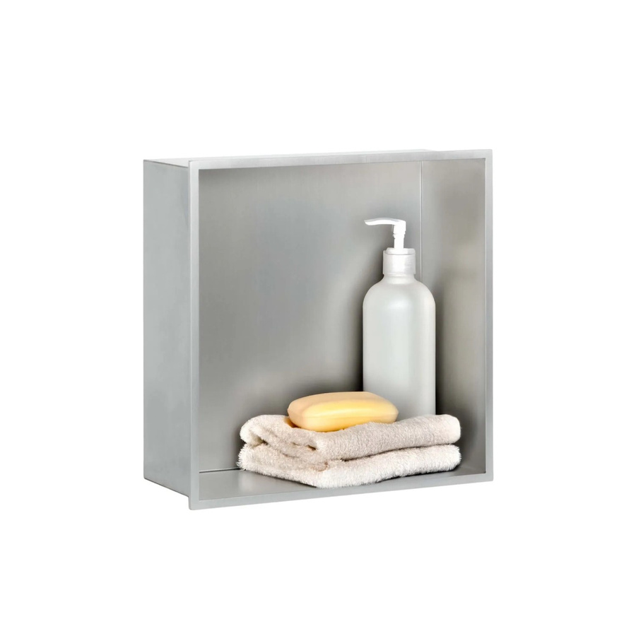 Dalsys Wandnische aus Edelstahl in Silber, B/T/H: 30 x 30 x 12 cm - Bild 2