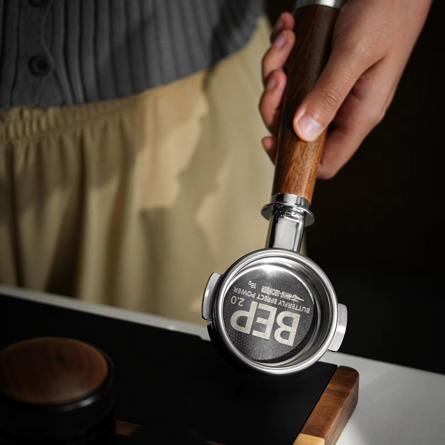 MHW-3BOMBER Espresso-Kaffeefilterkorb aus Edelstahl in Silber, Doppelschichtfilter für Siebträger, kompatibel mit 12g, 15g, 18g, 20g und 22g - Bild 3