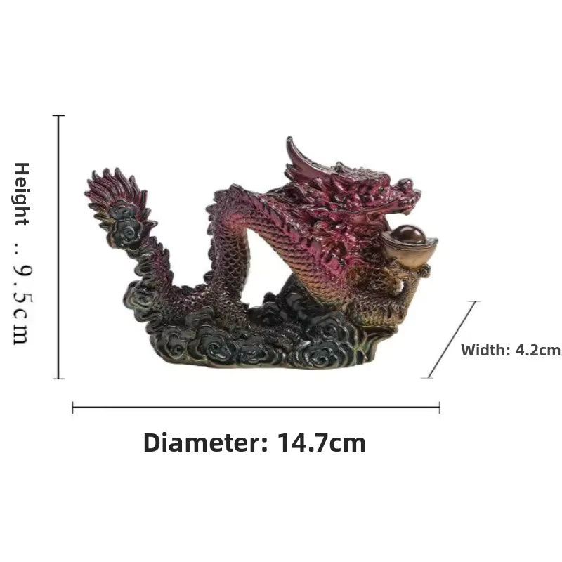 Kreative chinesische Tee-Haustier Dekoration Drache mit Farbwechsel in Multicolor für deinen Teetisch - Bild 4