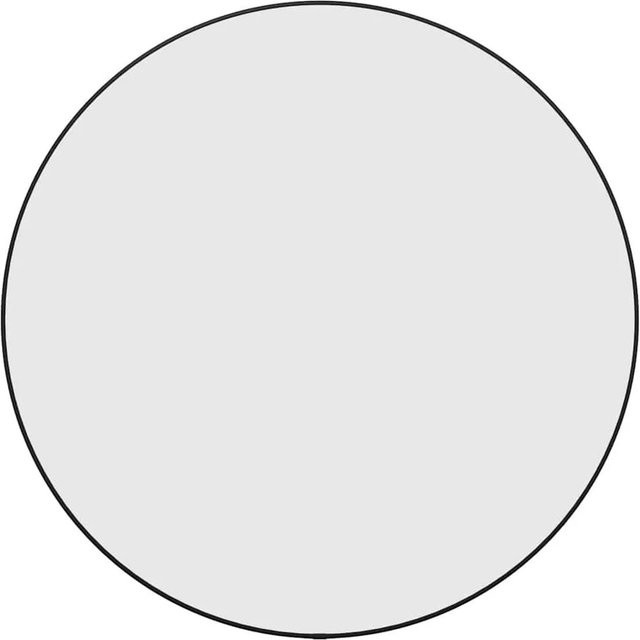 vidaXL Wandspiegel Schwarz Rund Durchmesser: 60 cm - Bild 1