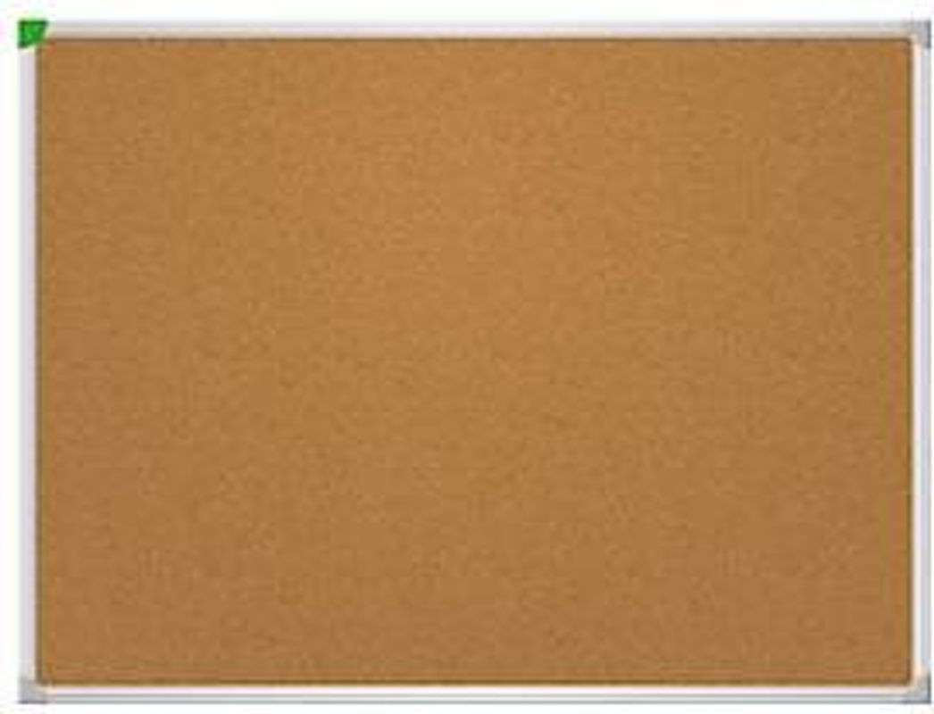 Franken Korktafel U-Act! Linie in Braun mit Aluminiumrahmen zur Wandmontage im Hoch- und Querformat, B: 120 cm, H: 160 cm - Bild 1