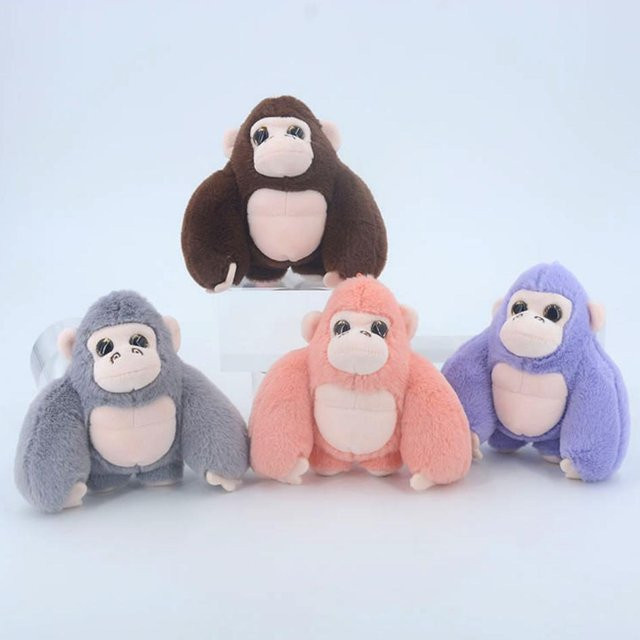 Linyi toy Gorilla King Kong Plüschtier Schlüsselanhänger, 2-teiliges Set - Bild 1