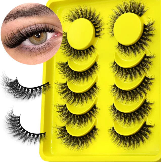 Veltrinay Falsche Wimpern, 3D Faux Nerz, Wispy, Wiederverwendbar - Bild 1