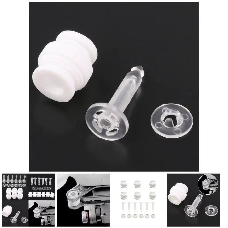DJI Phantom 3 Gimbal Stoßdämpfung Set mit Gummi Bällen und Schnalle Pins in Weiß, 12-teiliges Kit für Standard und Professional Erweiterte Drohnen - Bild 7