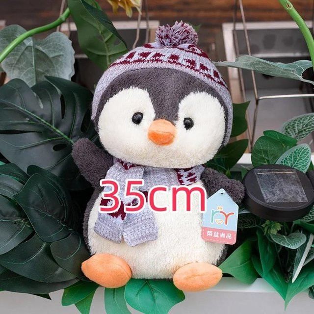 BC Pet Supplies Pinguin mit Mütze und Schal, Plüschspielzeug, ab 14 Jahren - Bild 1