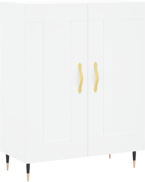 vidaXL Sideboard Weiß aus Holzwerkstoff und Metall, B/T/H: 69,5 x 34,0 x 90,0 cm - Bild 1