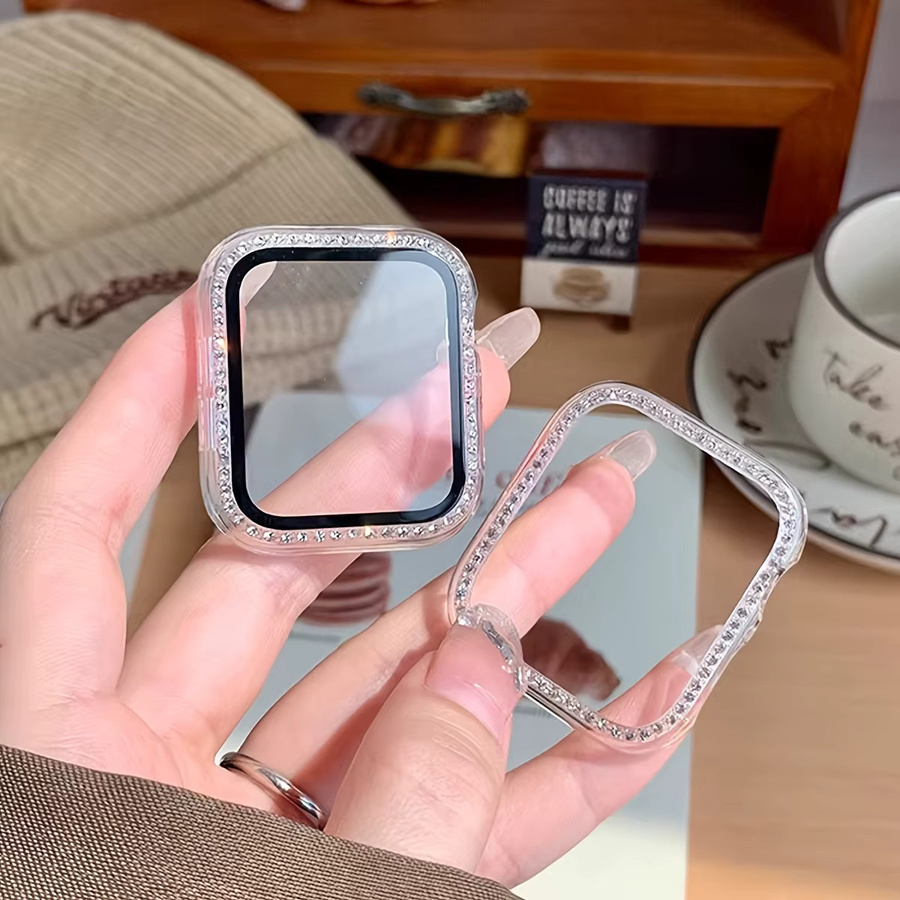 Glas + Diamantgehäuse für Apple Watch, Roségold, Unisex - Bild 1