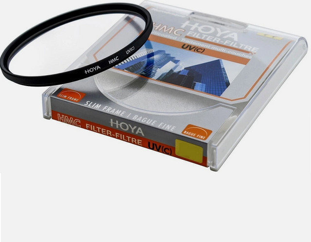 HOYA HMC UV(c) Slim Filter Schwarz Digital Multi Coated Anti-Glare Blaulichtfilter - Bild 1