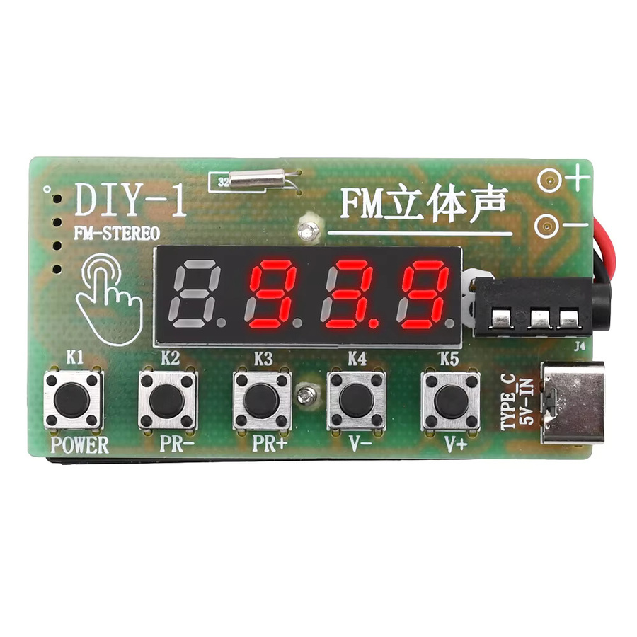 Aideepen DIY Kopfhörer-Radio-Bausatz mit AM/FM Mittelwelle und Digital Tuning für 87-108MHz - Bild 2