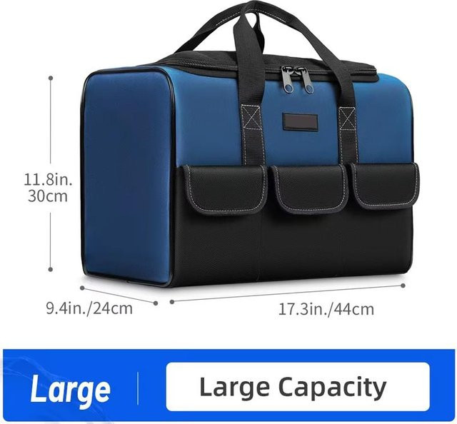 Yiran Werkzeugtasche Schwerlast Organizer aus Textil in Blau B/H/T: 44 x 30 x 24 cm - Bild 1