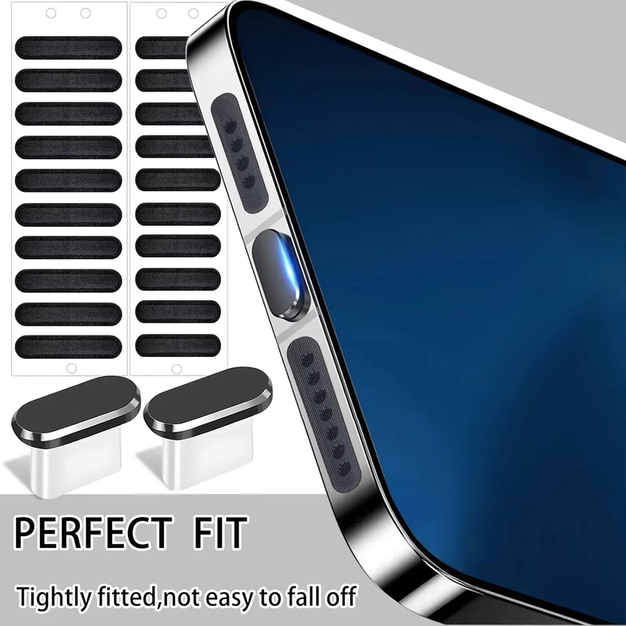 Reinigungs-Set für Smartphone Lautsprecher und Ladebuchsen in Schwarz für iPhone 16 15 Pro Max und Samsung S24 - Bild 4