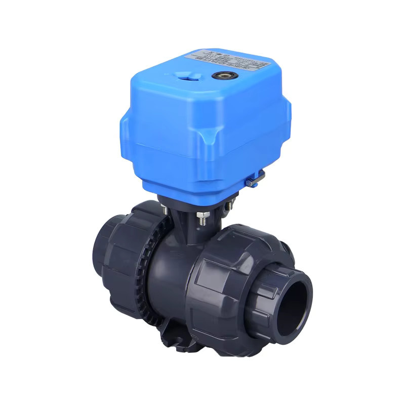 UPVC Elektro-Kunststoff-Kugelhahn in Blau, IP65 wasserdicht, säure- und alkalibeständig, Größe: 1/2 Zoll - Bild 5
