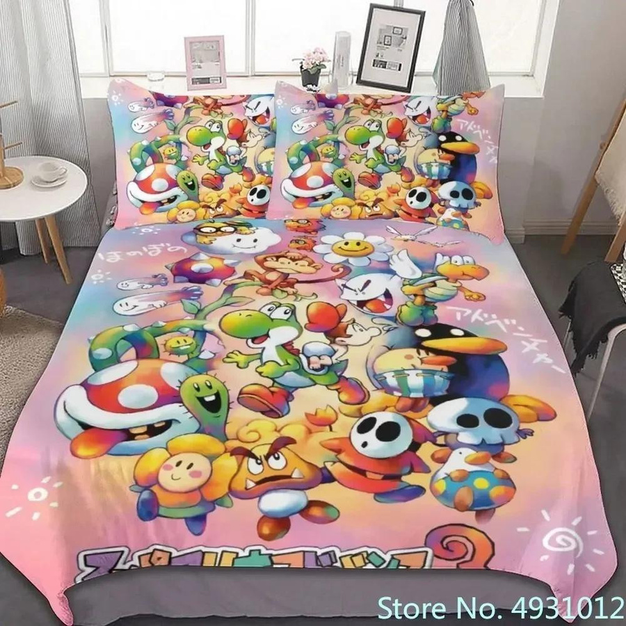 Gu Tao Baby-Bettwäsche-Set Super Mario 3D Design, mehrfarbig, B/H: 135 x 200 cm - Bild 2