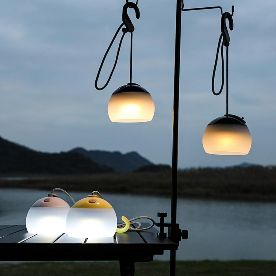 TOMTOP JMS LED Camping Laterne USB wiederaufladbar in Braun - Bild 2