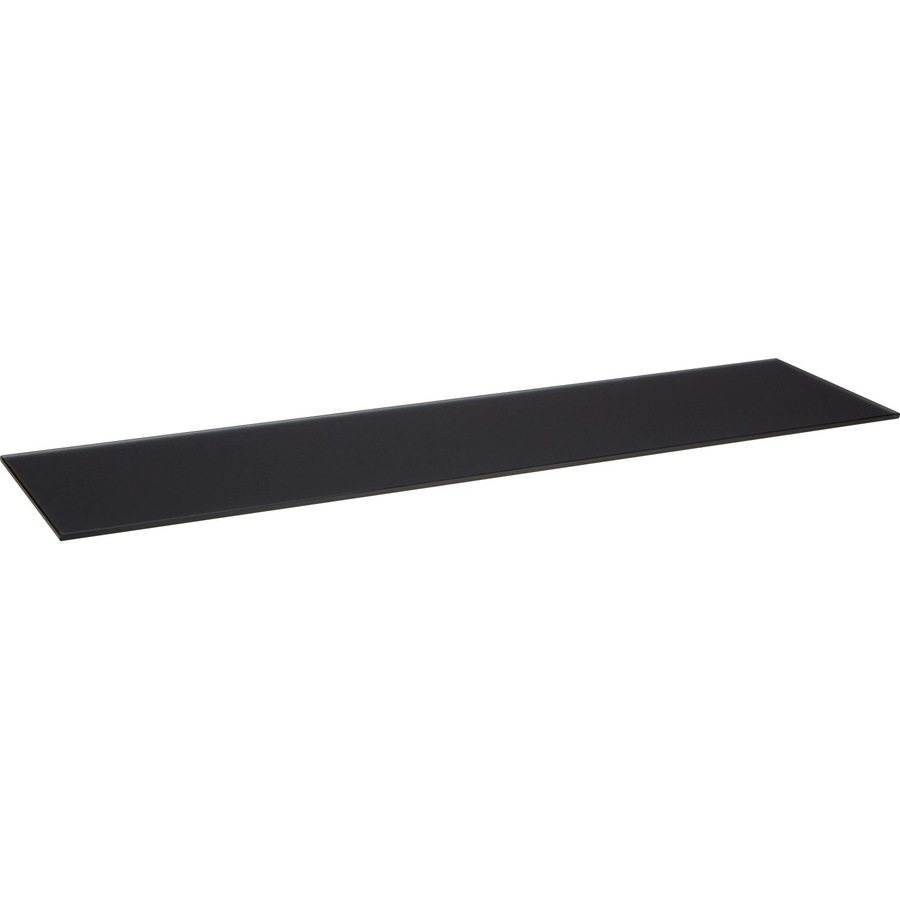 Modernes Glasregal Bransley in Schwarz, B: 80 cm, T: 20 cm, H: 0,6 cm - Bild 2