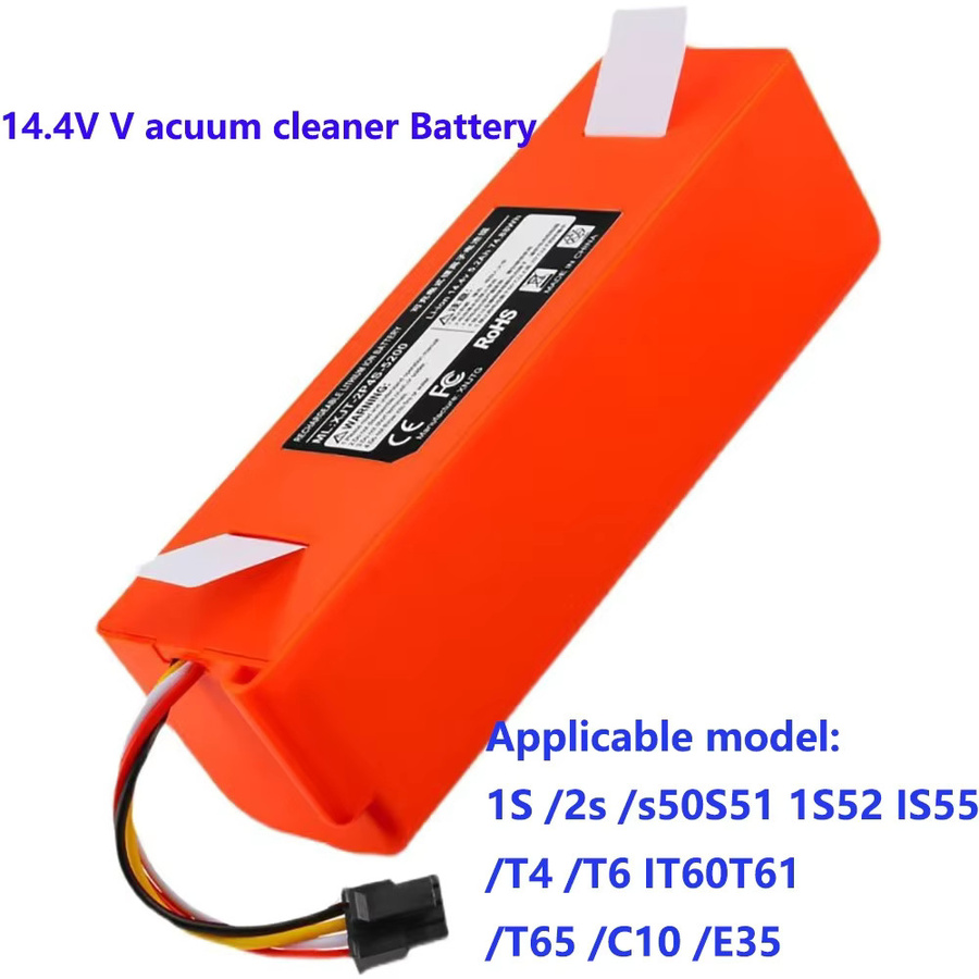 Xiaomi Akku für Roborock S50 S51 S55 T60 Saugroboter Modell BRR-2P4S-12800D in Orange - Bild 2