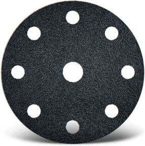 Menzer Klett-Schleifscheiben Ø 150 mm K60 9-Loch in Schwarz - Bild 1