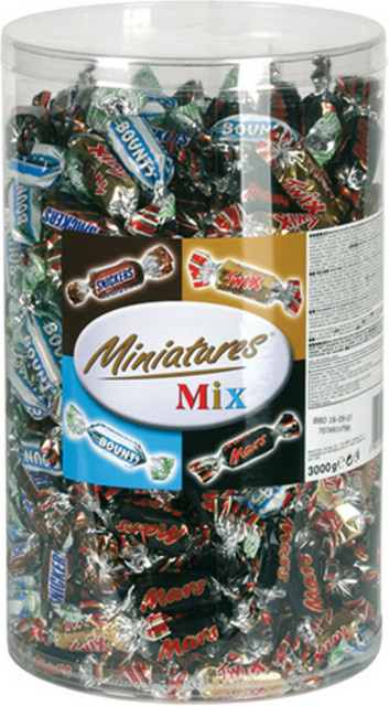 Mars Miniatures Mix Schokoriegel 3 kg - Bild 1
