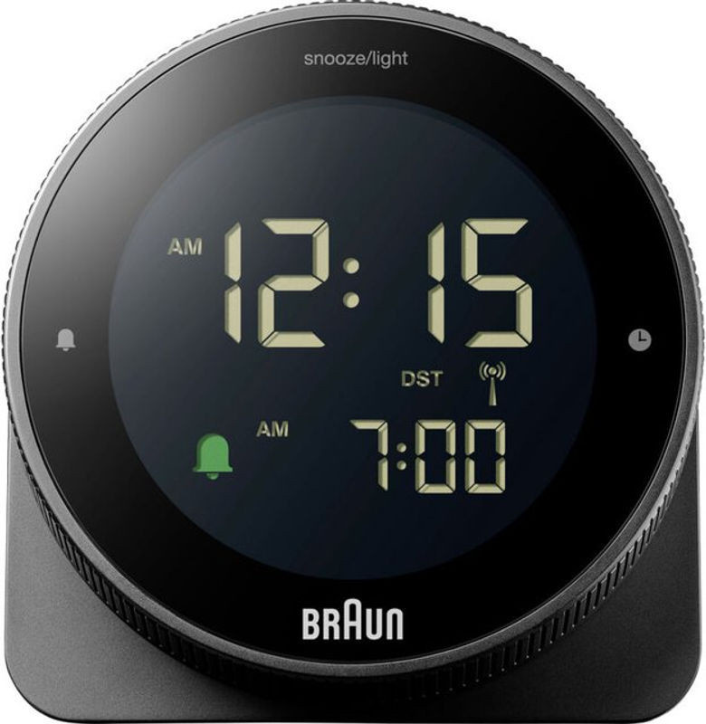 Braun Bc 24 b dcf Digitaler Funkwecker in Schwarz mit Beleuchtung - Bild 1