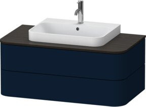 Duravit Waschtischunterschrank Happy D.2 Plus in Blau Seidenmatt mit 2 Schubladen, B: 100 cm, T: 40,8 cm, H: 55 cm - Bild 1