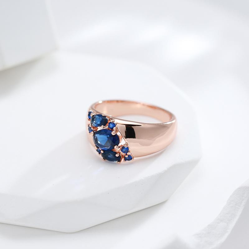 July Dream Ring, Kupfer, blau, Zirkonia, Damen - Bild 2