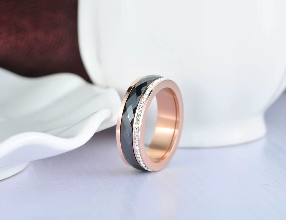 JeeMango Verlobungsring Edelstahl, Gold, Zirkonia, Damen - Bild 3