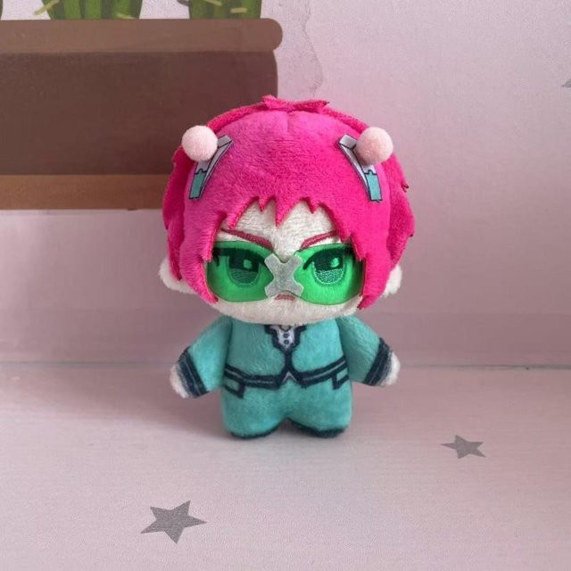 Yiran Health & Beauty Saiki Kusuo, Mini-Plüschtier-Anhänger, The Disastrous Life of Saiki K., 10 cm, ab 14 Jahren - Bild 1