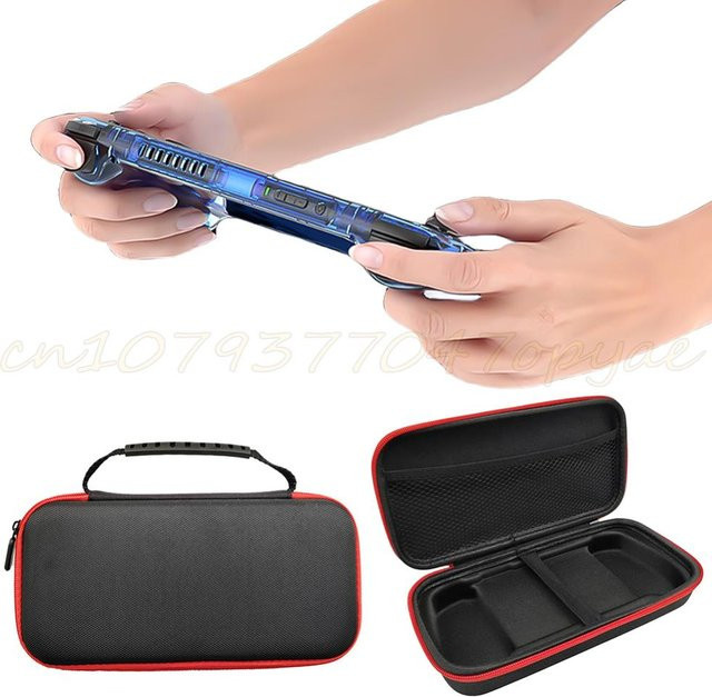 Eva Schutzhülle für Anbernic RG556 Retro Handheld-Spielekonsole, harte Aufbewahrungstasche mit Netzfach, Schwarz - Bild 1