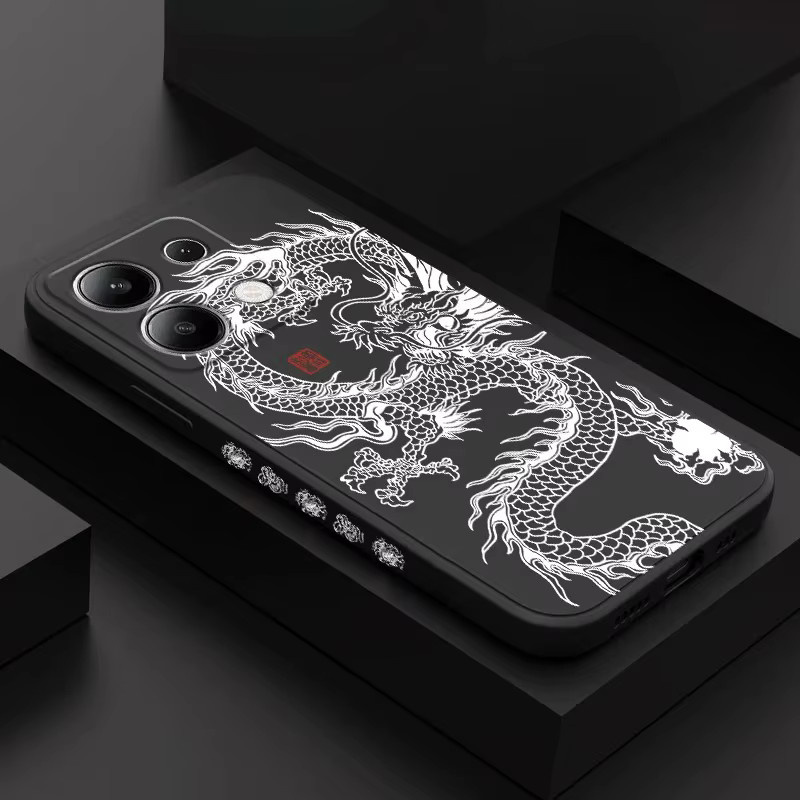 Dragon Wings Fly Handyhülle aus Flüssigsilikon für Xiaomi Redmi Note Serie in Grün - Bild 3