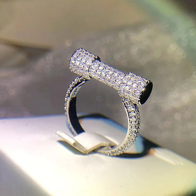 Huitan Ring, Silber, Zirkonia, Damen - Bild 1