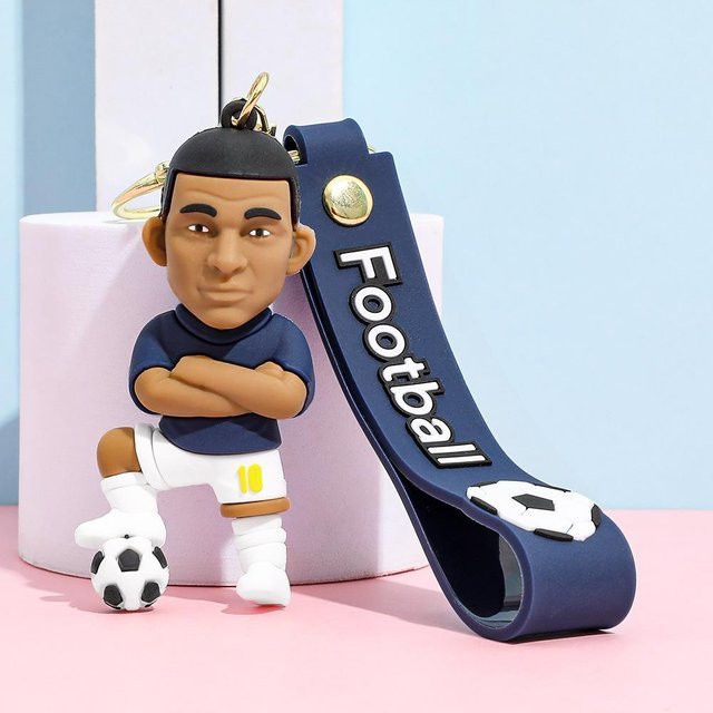 CHIC STUDIO Schlüsselanhänger Fußballstar, brown, Unisex - Bild 1