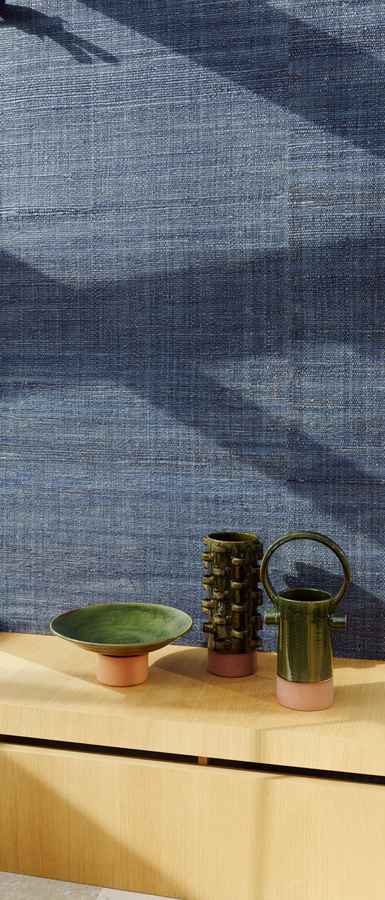 Arte Wallpaper Tana in Marineblau mit Textur und Feuchtigkeitsresistenz - Bild 1