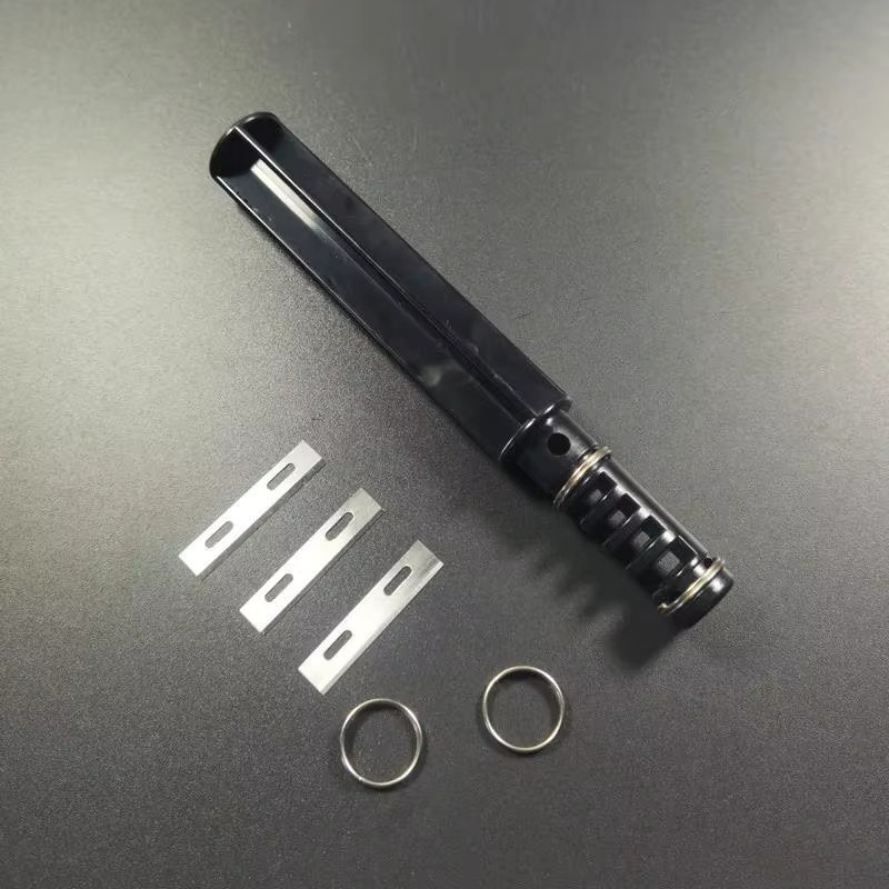 Leder-Spitzenhersteller für Lederhandwerk und DIY mit 3 Klingen in Schwarz - Bild 5