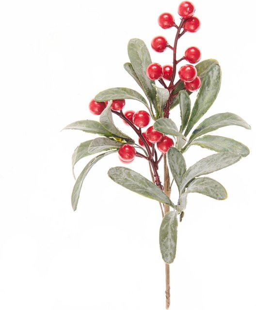 Rico Design Beerenpick Tischdeko in Rot-Grün für die festliche Vorweihnachtszeit - Bild 1