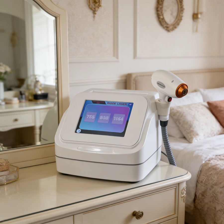 FODRK Diodenlaser-Haarentfernungsgerät, 4 Wellenlängen, Weiß, Unisex - Bild 2