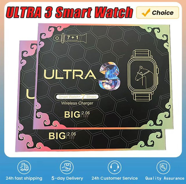 OLPAY Smartwatch, Schwarz, Silikon, Unisex, Wasserdicht - Bild 1