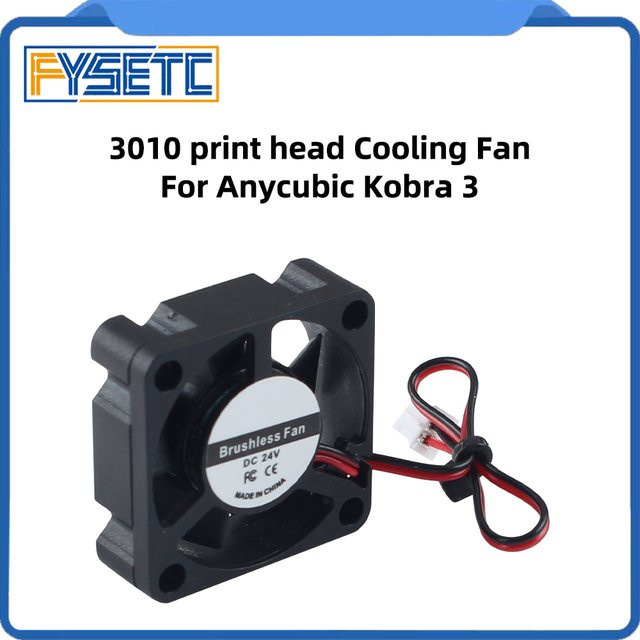 Anycubic Kobra 3 Combo 3010 Extruder-Lüfter Druckkopf-Kühlung in Schwarz für FDM 3D-Drucker Ersatzteile - Bild 1