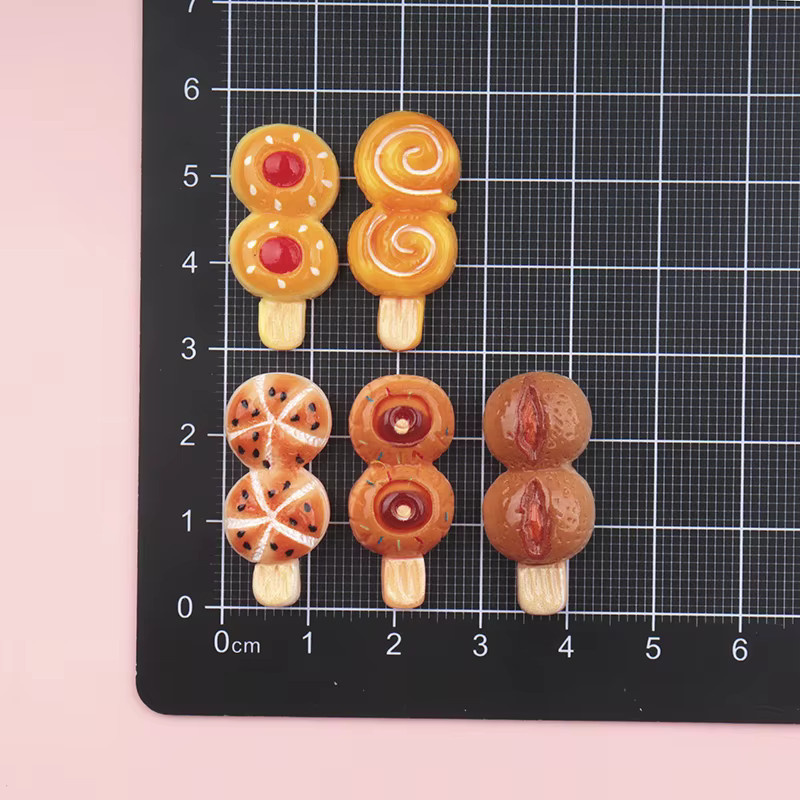 Kawaii Simulation Lebensmittel Kunst Cabochons aus Harz für DIY Handwerk Dekor in Multicolour - Bild 2