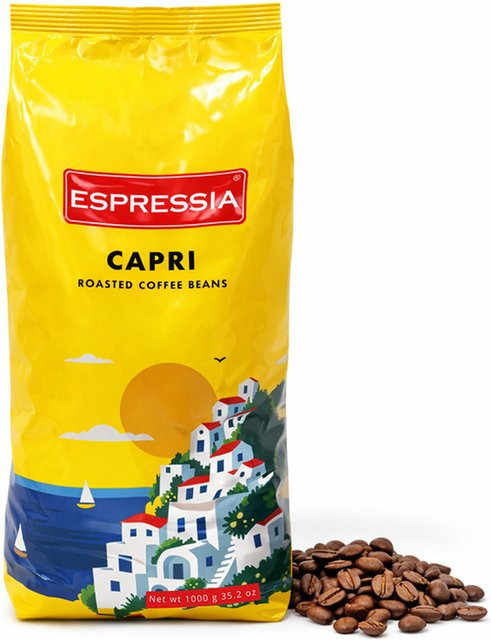 Espressia Capri, Arabica-Robusta-Mischung, Espresso-Röstung, Kaffeebohnen, 1 kg - Bild 1